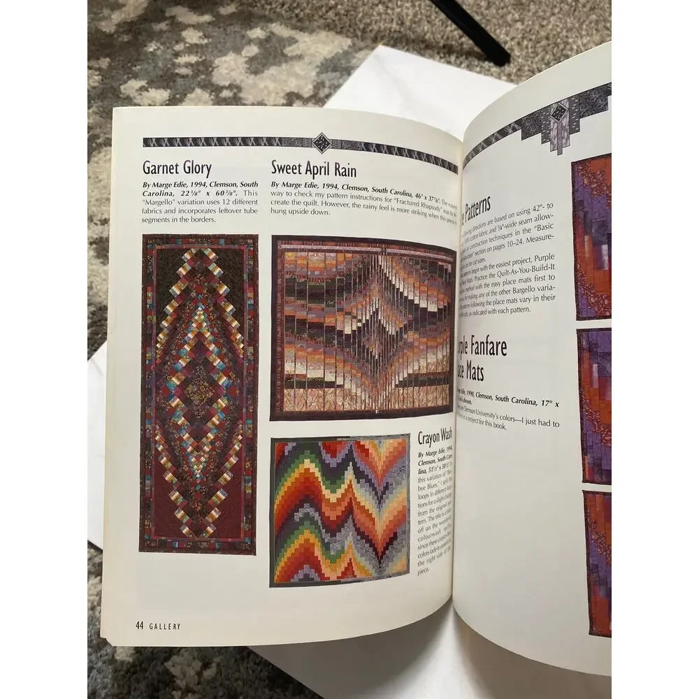 Bargello Quilts by Margie Edie The Patchwork Place Book
